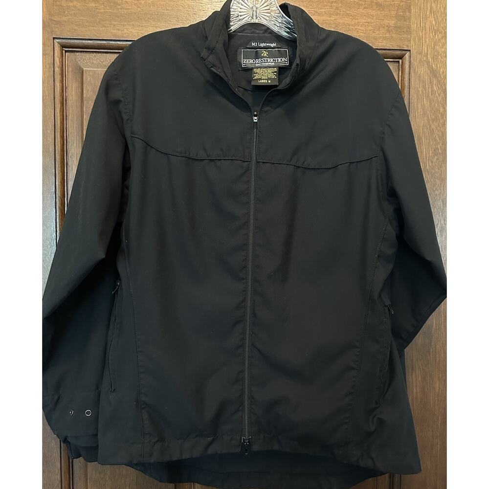Zero Restriction Jacket Women's Medium Black Rain Windbreaker M2‎ Lightweight